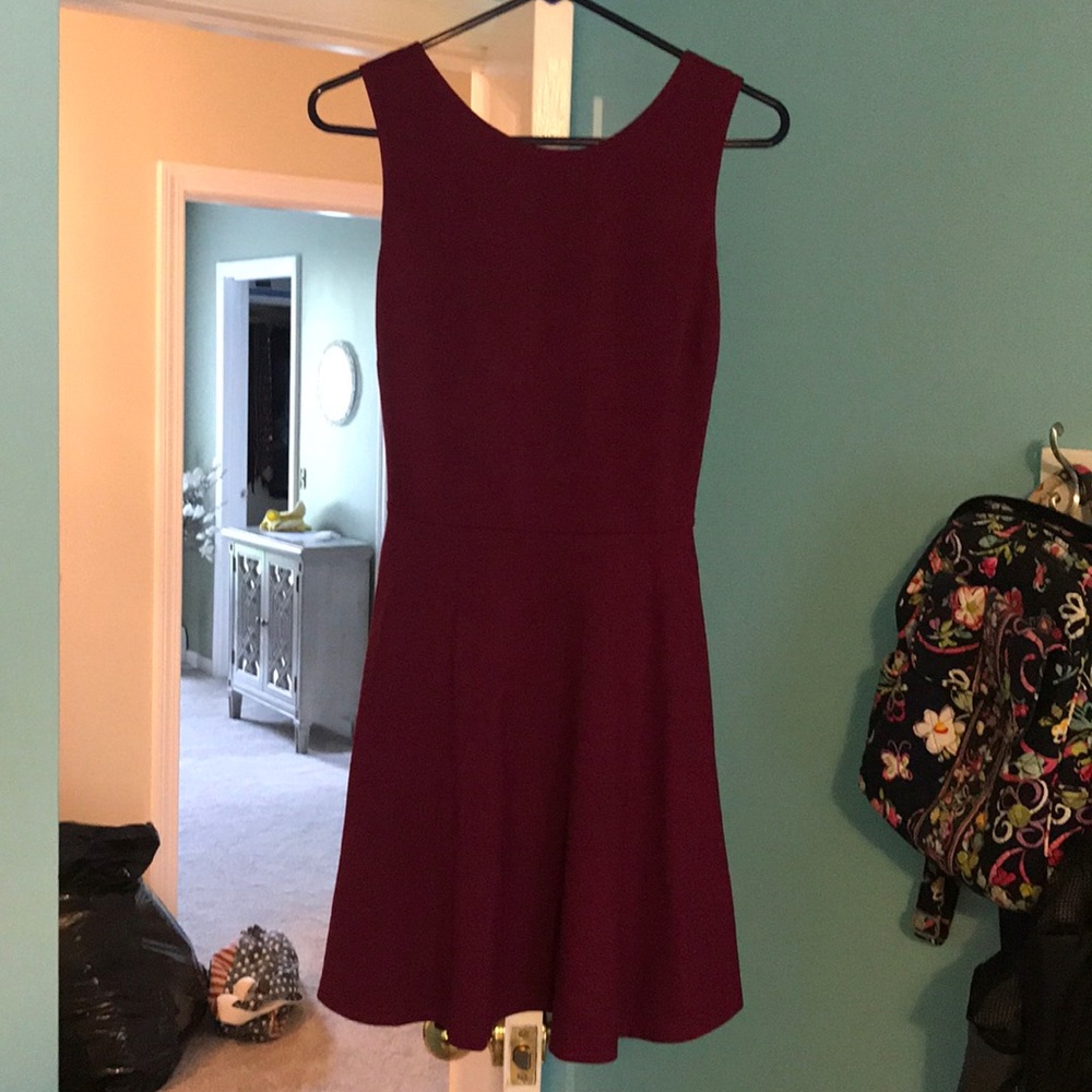 Plum skater dress never been worn size M